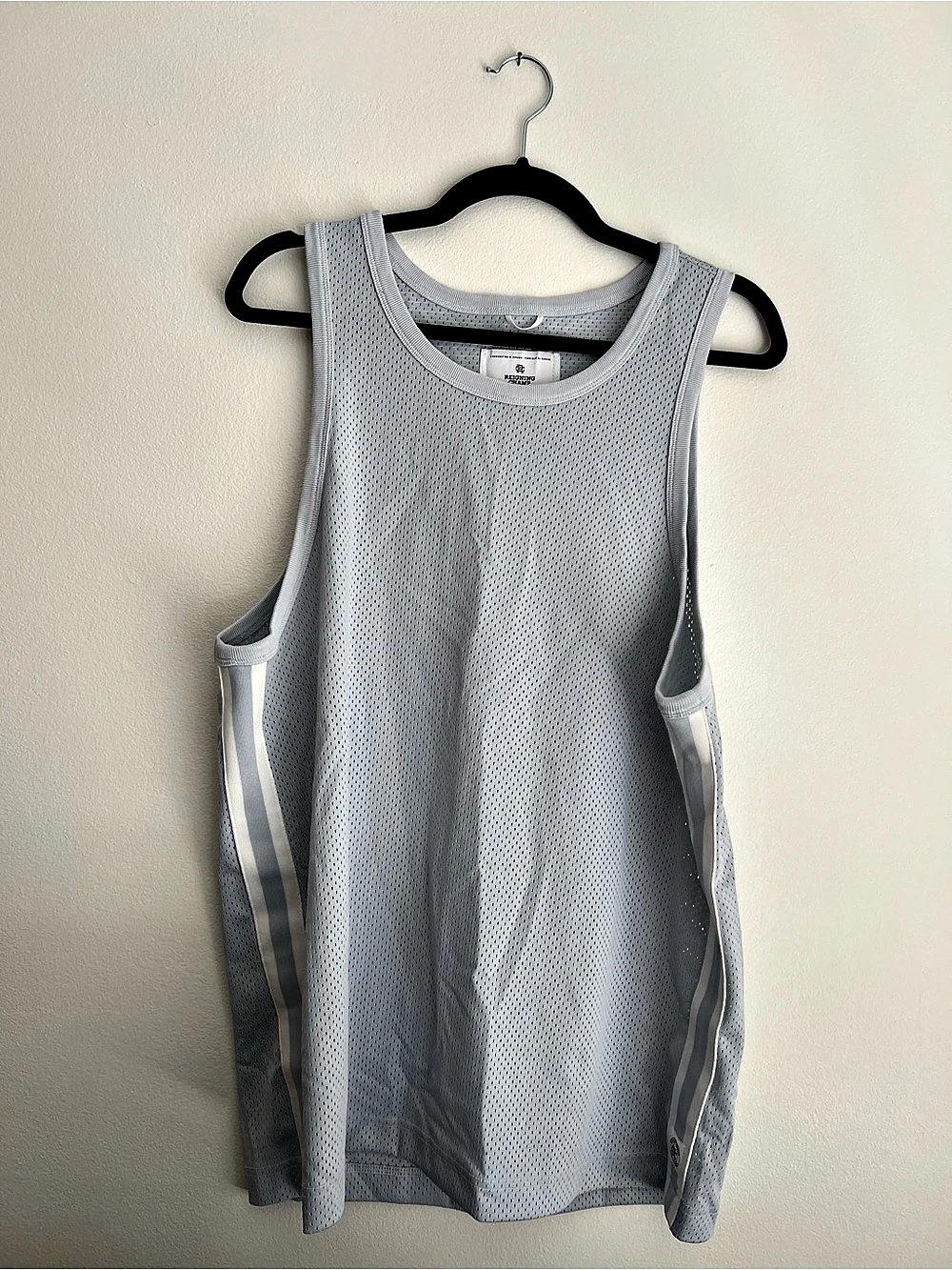 Reigning Champ Men's Mesh Tank Jersey Light Blue Size Medium